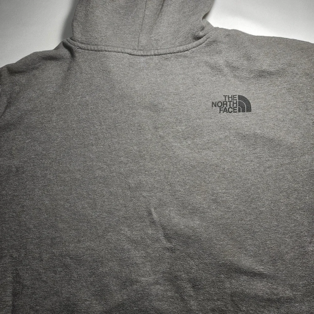 The North Face Mens XL Grizzly Bear Logo Graphic Pullover Hoodie Brown Gray